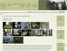 Tablet Screenshot of chateau-madeleine.com